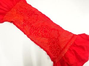 正絹　絞り　帯揚げ